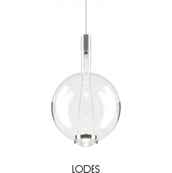 Lodes Designové závěsné LED svítidlo SKY-FALL ROUND, 2x8,5W, ø 34 cm, CRI95 Barva: Transparentní, Teplota světla: 2700K - teplá bílá