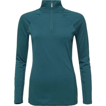 Dámské termo triko Smartwool CLASSIC A-S MERINO BL 1/4 ZIP S Tmavě zelená
