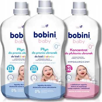 Prací prostředek Bobini Prací prostředek a aviváž 2v1 pro děti 5,4 l (50 praní + 50 dávek aviváže)