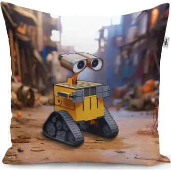 Polštář Dekorační polštář Wall-E robot Město - Sablio - 50x50 cm