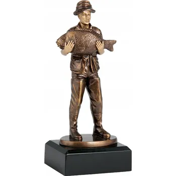 Figurka Litá figurka - rybář RFXR1757 20,5 cm s gravírováním