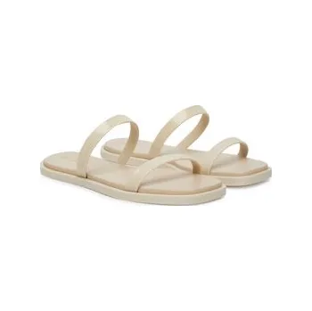 Dámská obuv Nazouváky Calvin Klein Double Bar Slide - Jelly HW0HW02417 Écru 39