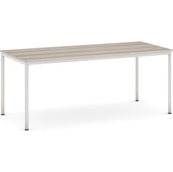 Jídelní stůl B2B Partner Jídelní stůl, 180x80 cm, šedá podnož, dub přírodní