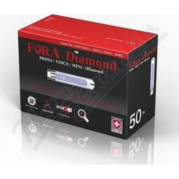 Testovací proužek do glukometru FORA Diamond Testovací proužky ke glukometrům 50ks