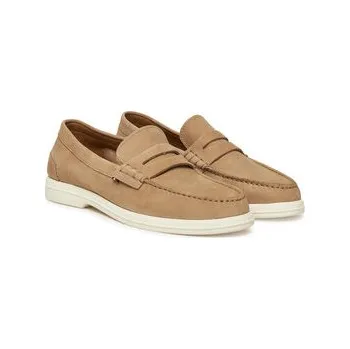 Dámské mokasíny Tommy Hilfiger Mokasíny Nubuck P Loafer FM0FM05350 Béžová 44