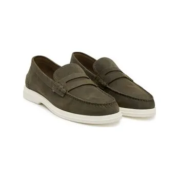 Dámské mokasíny Tommy Hilfiger Mokasíny Nubuck P Loafer FM0FM05350 Khaki 42