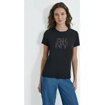 TRIČKO DKNY S/S HOTFIX GRID LOGO BLACK