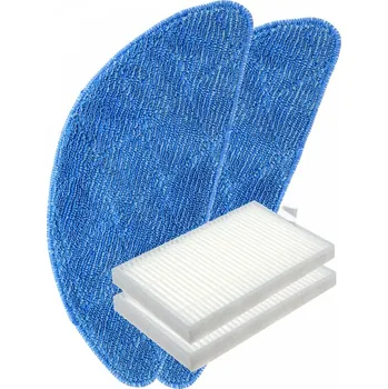 Sada příslušenství pro robotický vysavač Sada mopů a HEPA filtry pro TESLA AI200, EVOLVEO H9, ETA Nico 2+2ks