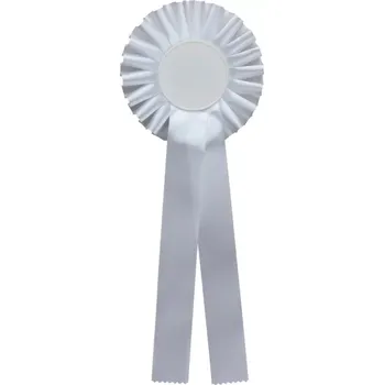 Kokarda jednořadá bílá