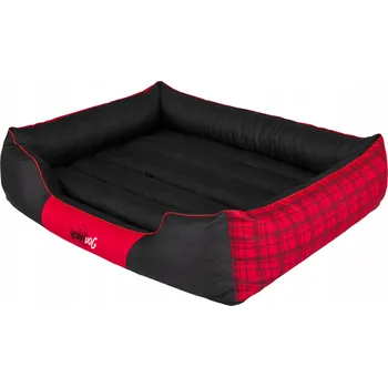 Pelíšek pro psa Pelíšek Hobbydog, Pohovka kotec pro Psa L: 65x50cm Prestiž Červená Kostka