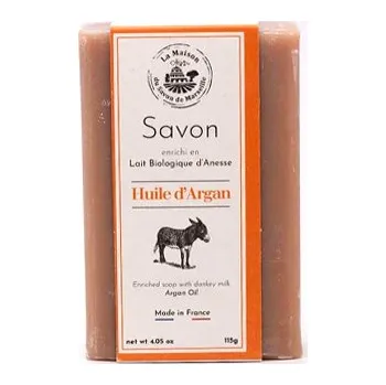 Mýdlo La Maison du Savon de Marseille Mýdlo s oslím mlékem DUO Hulie d Argan/Laite d´anesse - Argan/Oslí mléko 125g