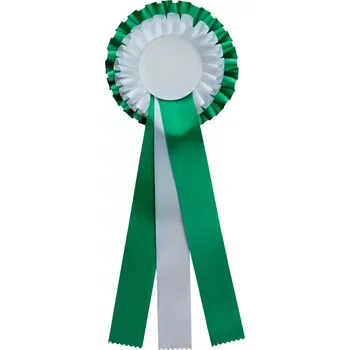 Kokarda dvouřadá bílozelená