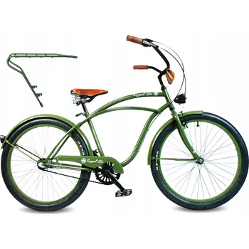 Městské kolo Cruiser kolo RoyalBi U.S. Army, rám 18,5 palce, kola 26", zelené