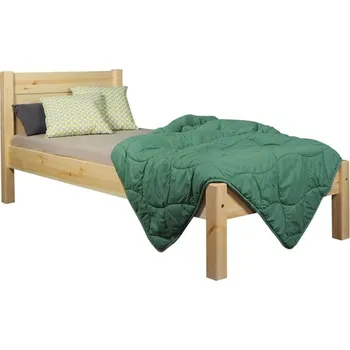 Postel Doktor Postel Classic s rovným čelem Zvolte rozměr postele: 90x200 cm, Zvolte odstín: Přírodní lakovaná borovice