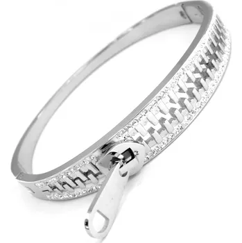 Náramek Steel Jewelry Náramek zip z chirurgické oceli NR220171 dárkové balení zdarma