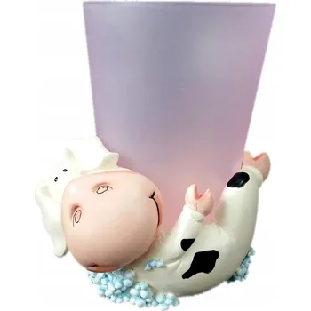 Plastový hrnek s keramickou podložkou (kráva), 200 ml, v krabičce.