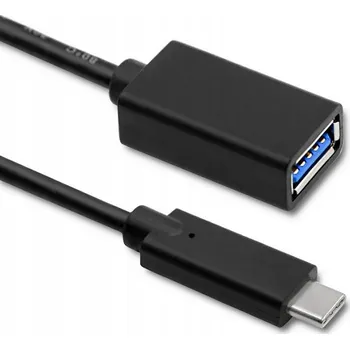 Datový kabel Kabel Qoltec 50420 černý 0,25 m