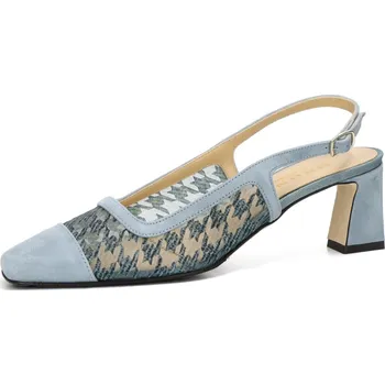 Dámské lodičky Brunate dámské elegantní lodičky s koženou podešví - modré