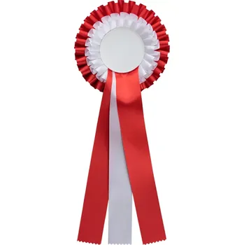 Kokarda dvouřadá bíločervená