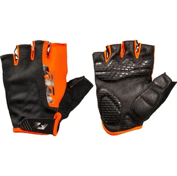 Cyklistické rukavice Rukavice KTM LINE YOUTH GLOVES SHORT, BLACK/ORANGE M