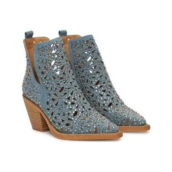 Dámské kozačky Polokozačky Alma En Pena V250132 Modrá 40