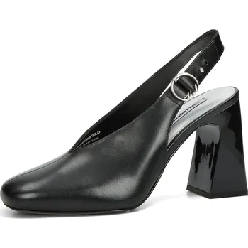 Dámské lodičky Karl Lagerfeld dámské kožené lodičky - černé