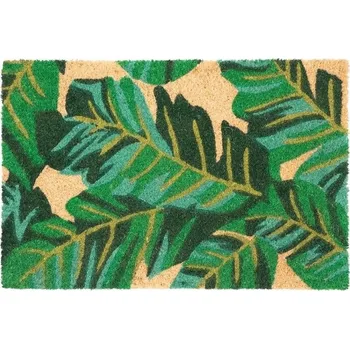 Rohožka Kokosová rohožka před dveře 40x60 Couleur - motiv listů