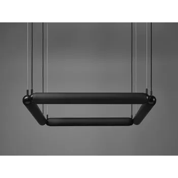 Brokis Závěsné svítidlo Puro Contour square 800, PC1073 Stmívání, řízení: ON/OFF, Barva skla: Triplex opál, Povrchová úprava baldachýnu a montury: kov - bílý matný komaxit