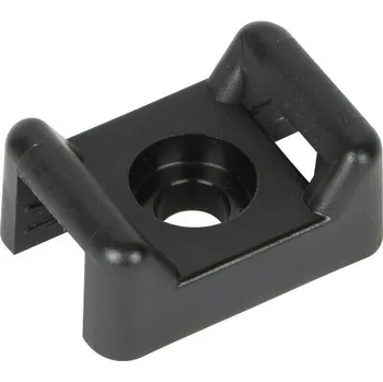 Příchytka k upevnění stahovacích pásků DEK PP350 černá 100 ks