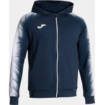 Pánská/Chlapecká sportovní mikina JOMA ELITE XI ZIP-UP HOODIE NAVY WHITE Velikost: M, Barva: NAVY-WHITE