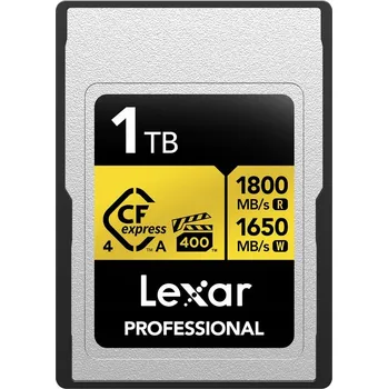 Paměťová karta Paměťová karta Lexar CFexpress 4.0 Gold 1TB Typ A (čtení 1800 MB/s, zápis 1650 MB/s)