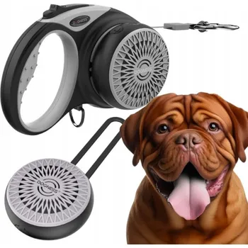 Vodítko pro psa VODÍTKO PRO PSA automatická Svinovací páska + REPRODUKTOR 5 m do 50 kg DOGNESS XL