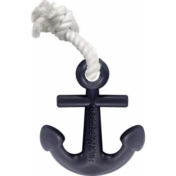 Hračka pro psa MILK&PEPPER Žvýkací gumová hračka kotva Little Anchor černá