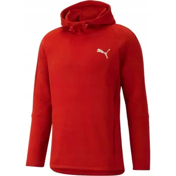 Pánská mikina Puma pánská mikina s kapucí sportovní termoaktivní červená bavlněná XL