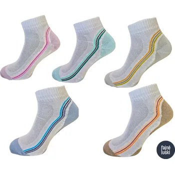 Dámské ponožky Dámské kotníkové ponožky sada 5párů 39-41