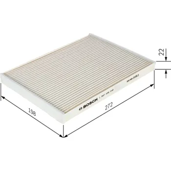 Ventilátor topení a klimatizace Filtr, vzduch v interiéru BOSCH 1 987 435 048