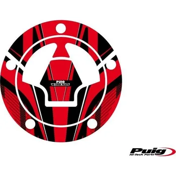 Motodoplněk Ochranné nálepky na víčko nádrže puig radikal 6312r červená
