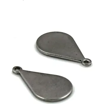 Materiál na výrobu šperku Přívěsek kapka nerezová - 2 ks