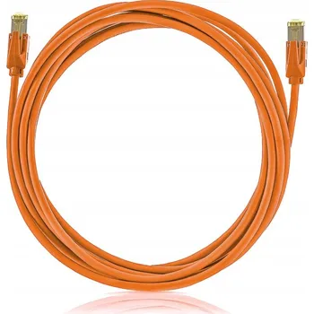 Síťový kabel Patchcord Keline U/FTP 6a RJ45 / RJ45 7 m oranžový