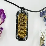 Orgonitový harmonizující přívěsek / amulet / talisman se semeny života pro ochranu a bezpečí