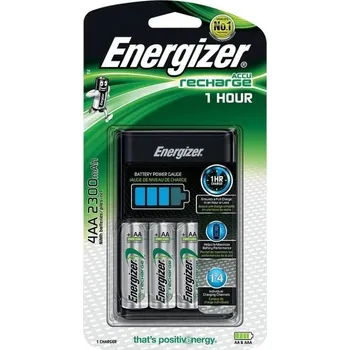 Energizer 1 hodinová nabíječka baterií + 4AA Extreme dobíjecí baterie 2300 mAh