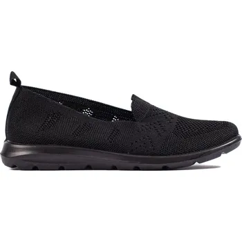 Dámské slipry Černé děrované textilní slip on H0032N Velikost: 38