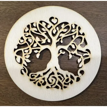 Podtácek Dřevěný podtácek se stromem života