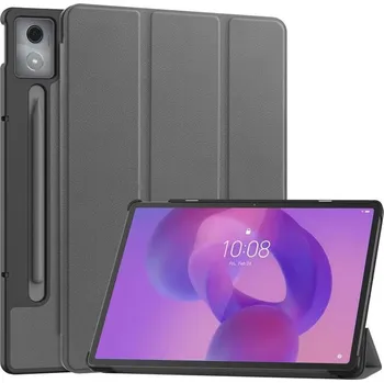 Pouzdro na tablet VSECHNONAMOBIL 105038 LEATHER Zaklápěcí kryt pro Lenovo Idea Tab Pro šedý