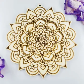 omalovánky Dřevěná omalovánka mandala na zeď - antistress