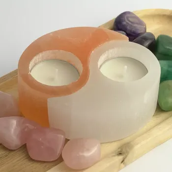 Selenitový svícen Jing-jang - domov v rovnováze