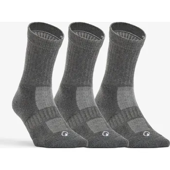 DECATHLON Vysoké tenisové ponožky RS500 3 páry 47/50 MODRÁ