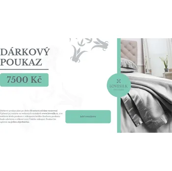 Dárkový potravinový koš Voucher 7500 Kč na nákup u Lovesilk