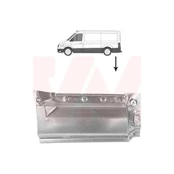 Blatník karosérie Boční stěna VAN WEZEL 6425143