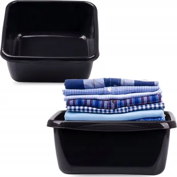 MÍSA NA PRANÍ PRÁDELNÍ MISE 4,5L PLASTOVÁ ČTVERCOVÁ VELKÁ PEVNÁ